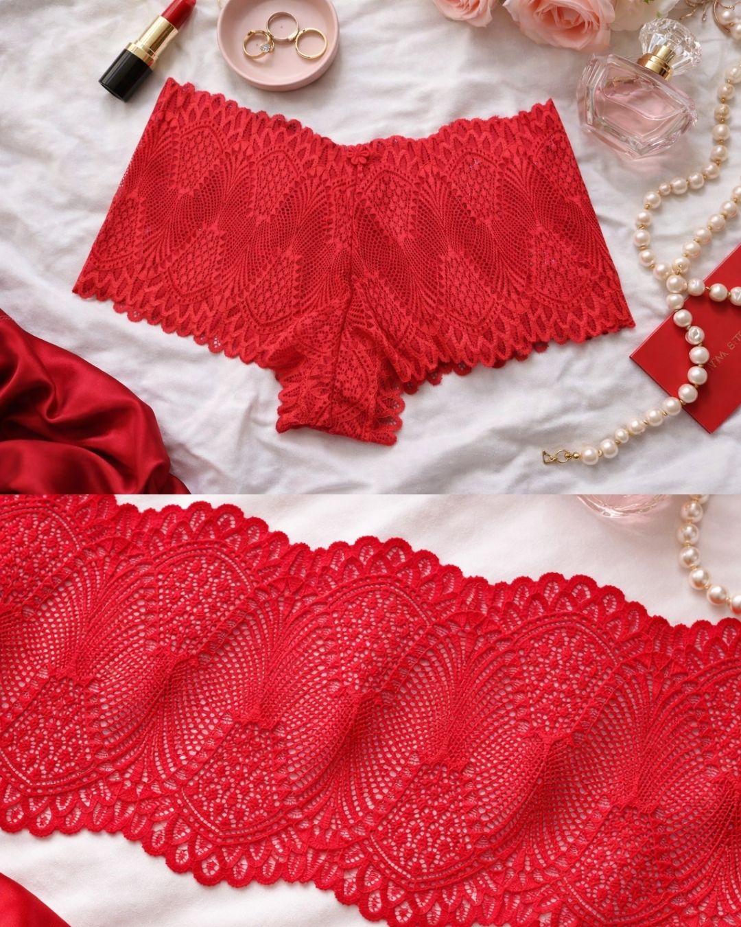 cale&ccedil;on vermelho vivo plus size